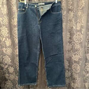 Geoffrey Beene Wide Leg Denim Jeans